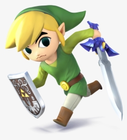 Toon Link Png - Super Smash Bros Wii U Toon Link, Transparent Png, Transparent PNG