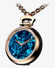 Pocket Watch Blue Gears, HD Png Download, Transparent PNG
