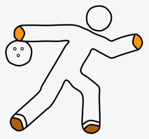 Bowler, Bowling Ball - Line Art, HD Png Download, Transparent PNG