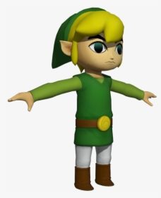 Download Zip Archive - Toon Link T Pose, HD Png Download, Transparent PNG