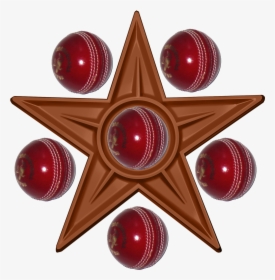 Cricket Bowler Barnstar - Cricket Ball Clip Art, HD Png Download, Transparent PNG