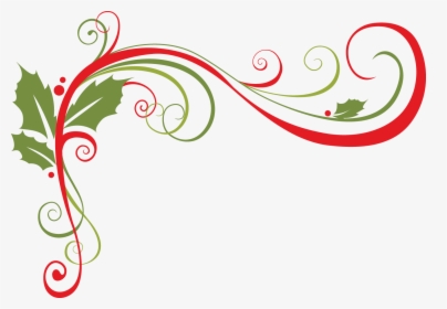 Holiday Swirl Png - Christmas Swirls Png, Transparent Png, Transparent PNG