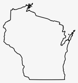 Wisconsin, State, Map, Outline, Shape, Geography, Usa - Wisconsin County Map Blank, HD Png Download, Transparent PNG