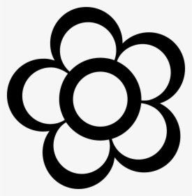 Flower Outline Svg Clip Arts - Outline Flower Clipart Black And White, HD Png Download, Transparent PNG