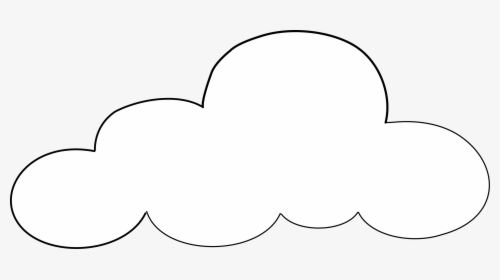Cloud Hd Outline Transparent Background Clipart Free - Cloud Coloring Page, HD Png Download, Transparent PNG