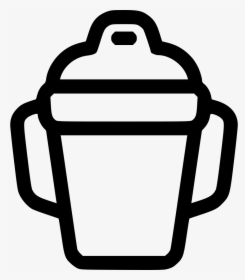 Baby Tumbler - Sippy Cup Black And White, HD Png Download, Transparent PNG