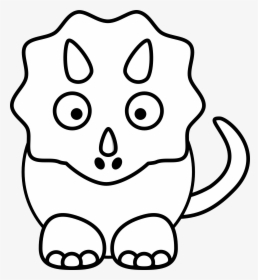 Cute Dinosaur Coloring Pages, HD Png Download, Transparent PNG