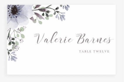 Place Cards Wedding Invitation Template Business Cards - Flower Card Png, Transparent Png, Transparent PNG