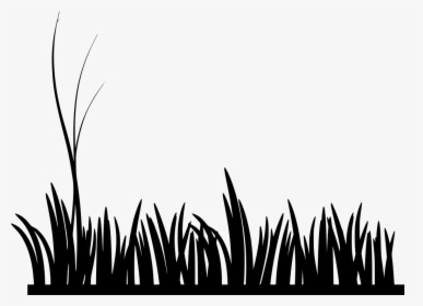 Grass Clip Art - Grass Black And White, HD Png Download, Transparent PNG