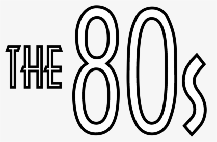 The 80 S Logo Black And White - 80s Logo Black And White, HD Png Download, Transparent PNG