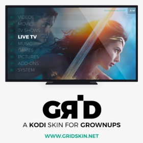 Grid Skin Kodi, HD Png Download, Transparent PNG