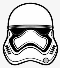 Stormtrooper Clipart Transparent Library Color Star - First Order Stormtrooper Helmet Drawing, HD Png Download, Transparent PNG