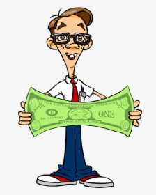 Money Nerd Clipart , Png Download - Cartoon Nerds, Transparent Png, Transparent PNG