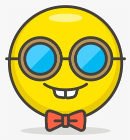 084 Nerd Face - Whatsapp Emoji Nerd Face, HD Png Download, Transparent PNG