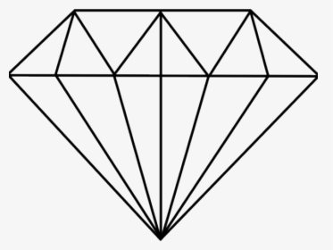 Drawn Diamond Emoji - Geometric Diamond Shape, HD Png Download, Transparent PNG