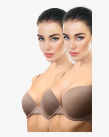 Before And After Breast Augmentation - Brassiere, HD Png Download, Transparent PNG
