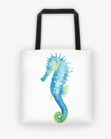 Watercolor Seahorse Tote Bag - Watercolour Seahorse, HD Png Download, Transparent PNG