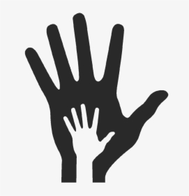 Volunteering Donation Community Child - Holding Hand Open Drawing, HD Png Download, Transparent PNG