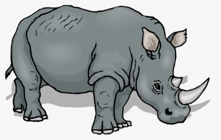 Hippo Clipart Rhino - Rhino Clipart, HD Png Download, Transparent PNG