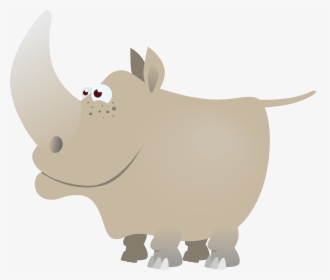 Transparent Rhino Clipart - Rhinocéros Enfant, HD Png Download, Transparent PNG