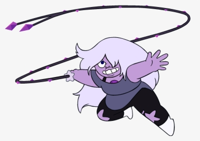 Clip Art Black And White Library Image Amethyst And - Steven Universe Amethyst With Whip, HD Png Download, Transparent PNG