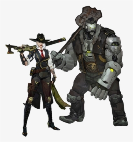 Ashe - Overwatch Ashe And Bob, HD Png Download, Transparent PNG