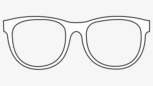 Sunglasses Vector Nerd Glass - Glasses Clipart Black And White, HD Png Download, Transparent PNG
