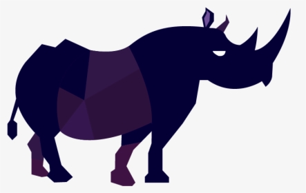 Black Rhinoceros Clipart , Png Download - Cartoon, Transparent Png, Transparent PNG