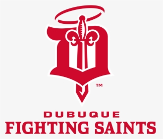 Dubuque Fighting Saints Full Logo - Dubuque Fighting Saints Logo, HD Png Download, Transparent PNG