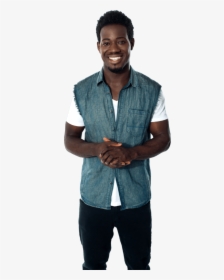 Transparent African American Man Clipart - Smiling Black Teenager, HD Png Download, Transparent PNG