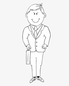 Collection Of Man - Man In Suit Cartoon, HD Png Download, Transparent PNG