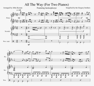 All The Way Sheet Music Composed By Songified By The - All The Way Jacksepticeye Piano Sheet Music, HD Png Download, Transparent PNG