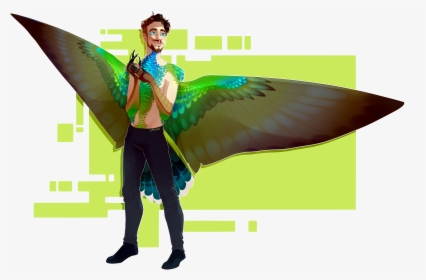Jacksepticeye Except He S A Hummingbird - Jacksepticeye Mermaid And Markiplier, HD Png Download, Transparent PNG