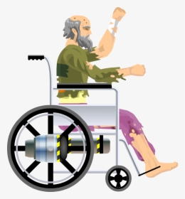 Jacksepticeye Wiki - Happy Wheels Wheelchair Guy, HD Png Download, Transparent PNG