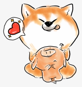 Cute Animal Shiba Inu Cartoon Png And Psd - Shiba Inu Cartoon, Transparent Png, Transparent PNG