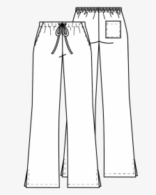 Natural Rise Flare Leg Drawstring Pant - Skirt, HD Png Download, Transparent PNG