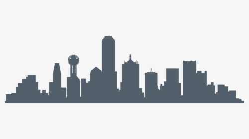 Dallas Skyline Silhouette Png, Transparent Png, Transparent PNG
