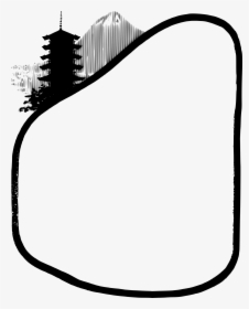 Simple Border Designs For Boys Black And White Clipart - Transparent Japanese Frame Png, Png Download, Transparent PNG