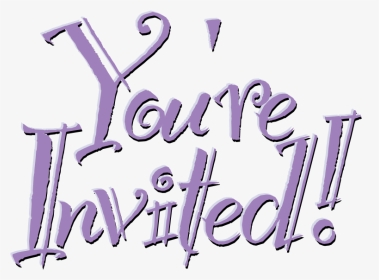 Transparent Re Clipart - You Are Invited Word, HD Png Download, Transparent PNG