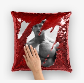 Arnold Schwarzenegger ﻿sequin Cushion Cover   Class - Gordon Ramsay Body Pillow, HD Png Download, Transparent PNG