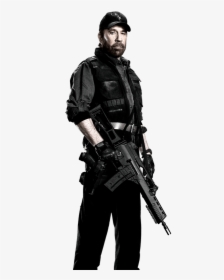 The Expendables Chuck Norris Side View Clip Arts - Chuck Norris The Expendables Png, Transparent Png, Transparent PNG