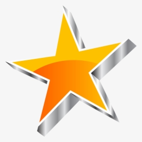 Star Clipart For Website - Star Vector 3d, HD Png Download, Transparent PNG