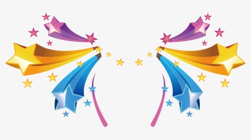 Star Colored Color Light Radiation Stars Clipart - Kids Carnival, HD Png Download, Transparent PNG
