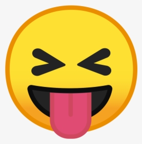 Smiley Tongue Face Emoji Png - Squinting Face With Tongue Emoji, Transparent Png, Transparent PNG
