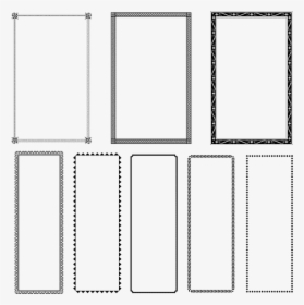 80 Elegant Borders And Graphics Designed To Fit Both - Monochrome, HD Png Download, Transparent PNG