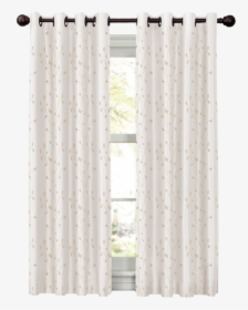 Maytex Mills Jardin Embroidered Thermal Window Curtain - Window Covering, HD Png Download, Transparent PNG