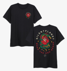 Traditional Snake Rose Tee - Silent Planet Long Sleeve, HD Png Download, Transparent PNG