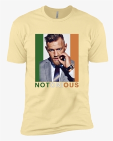 Conor Mcgregor Notorious Nl3600 Next Level Premium - T-shirt, HD Png Download, Transparent PNG