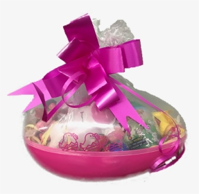 Jumbo Easter Basket For Girls Pink Container Shrink - Gift Basket, HD Png Download, Transparent PNG