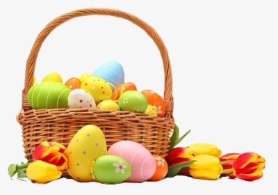Easter Basket Png Image File - Easter Eggs And Baskets, Transparent Png, Transparent PNG